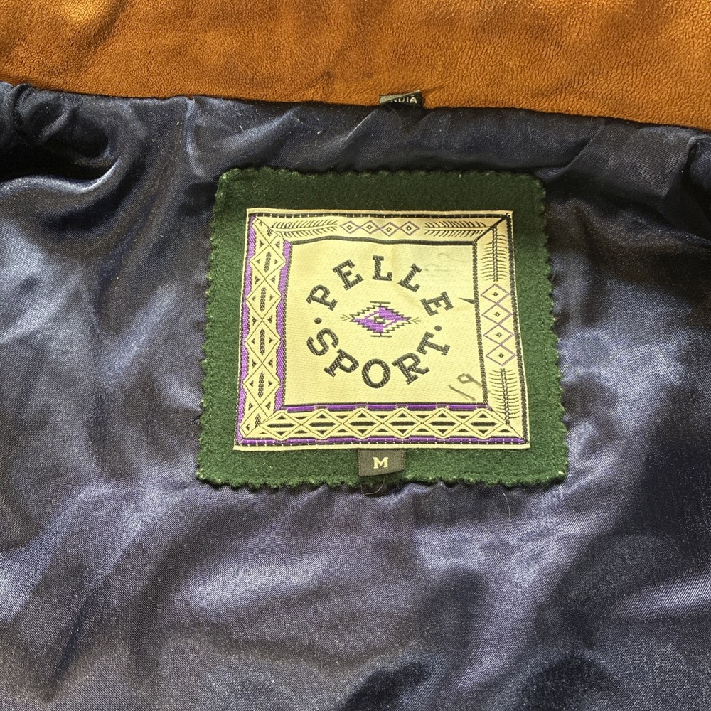 VTG Varsity Bomber Letterman Jacket Leather Wool Mens M Pelle Sports Coat Blank - Picture 13 of 16